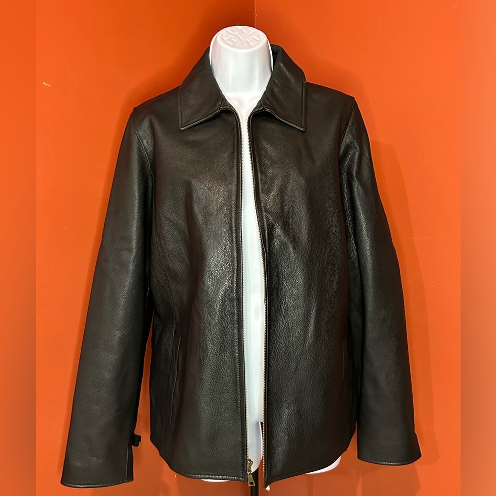 Eddie Bauer Leather Zip Jacket